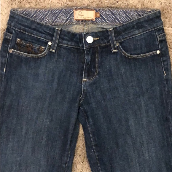 Paige Laurel Canyon Embroidered Bootcut Jeans - Picture 6 of 10